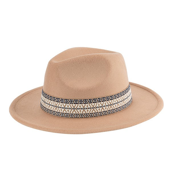 Bohemian Bliss Embroidered Fedora Hat
