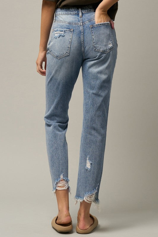 Rugged Charm Straight Jeans