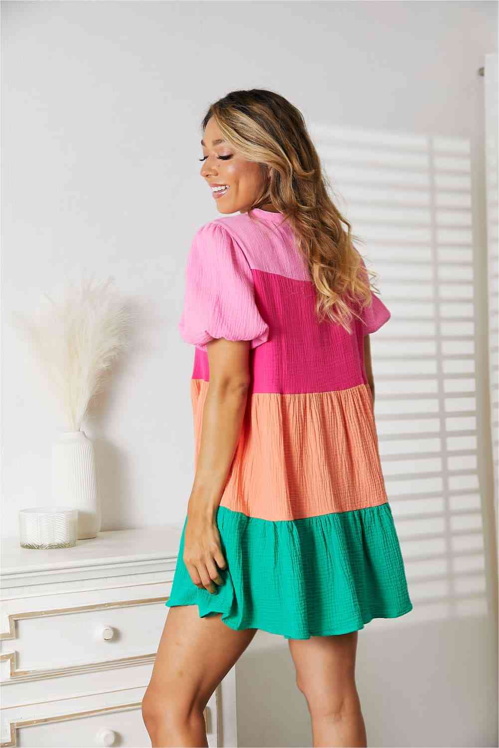 Chic ColorPlay Dress